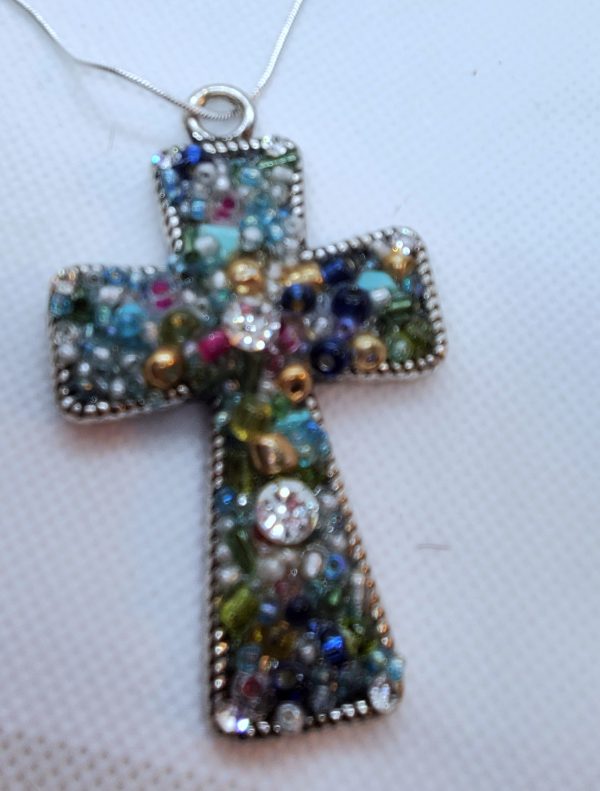 Sterling Silver Multi-Colored Stone Necklace
